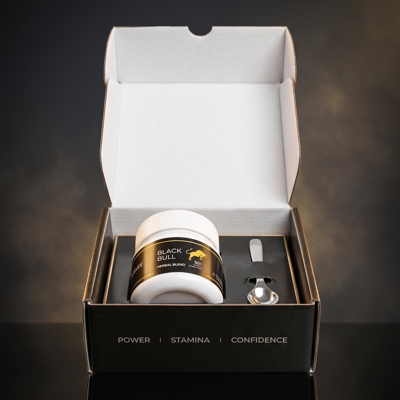 Qawee Black Bull – Premium Herbal Vitality Booster for Men | Daily Energy, Stamina & Performance
