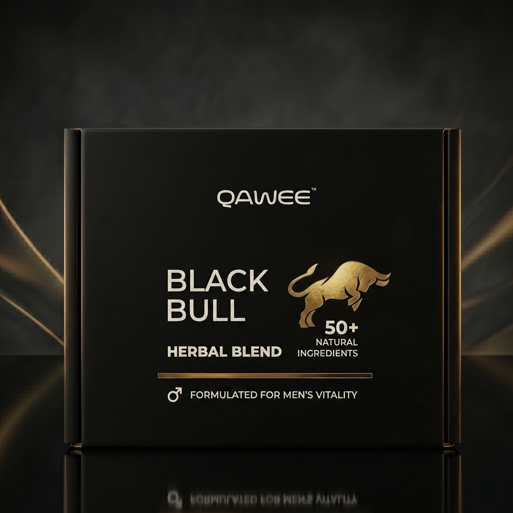 Qawee Black Bull – Premium Herbal Vitality Booster for Men | Daily Energy, Stamina & Performance