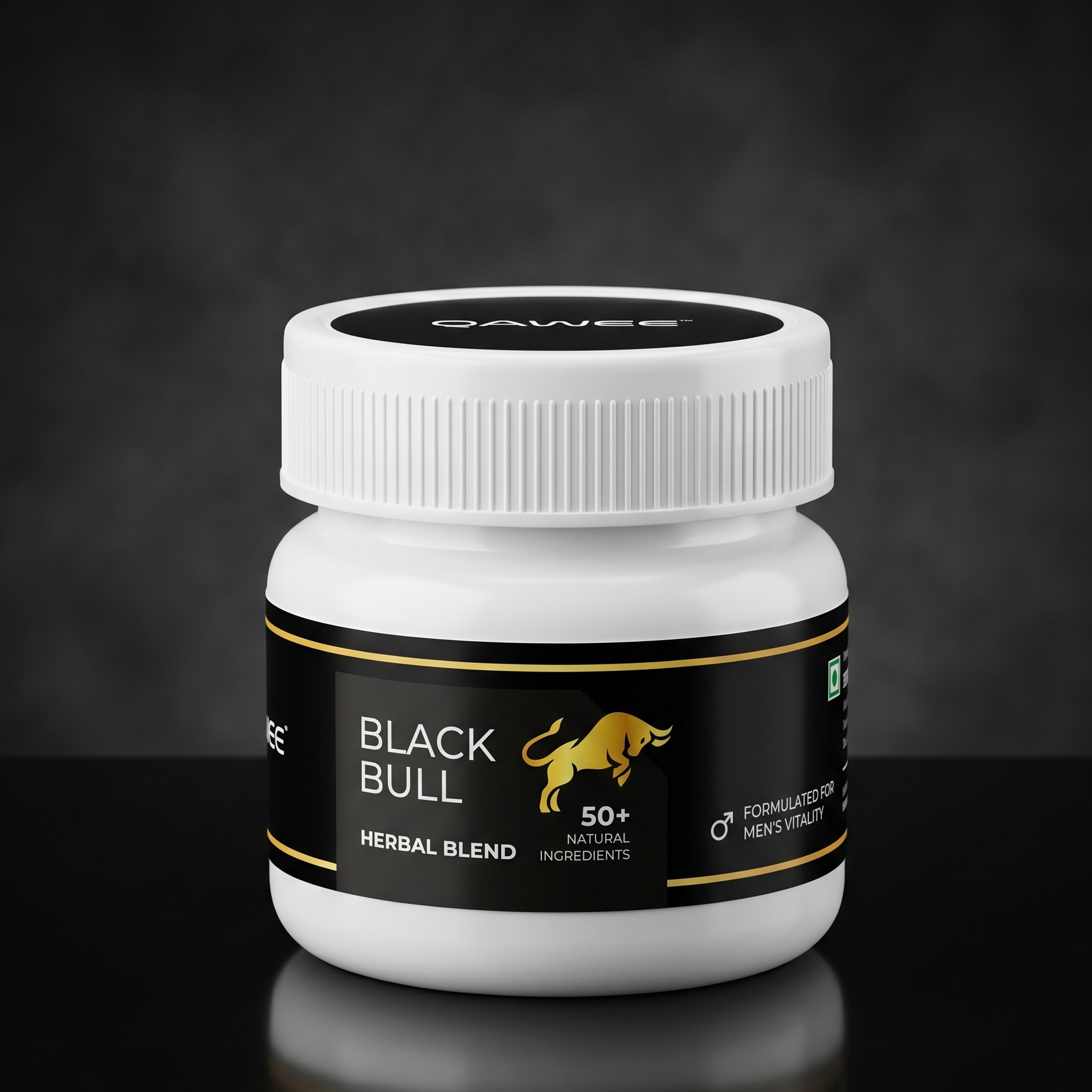 Qawee Black Bull – Premium Herbal Vitality Booster for Men | Daily Energy, Stamina & Performance